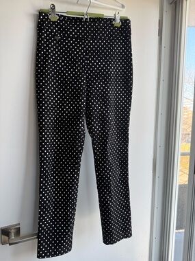 Joseph Ribkoff Black and White Polka Dot pants